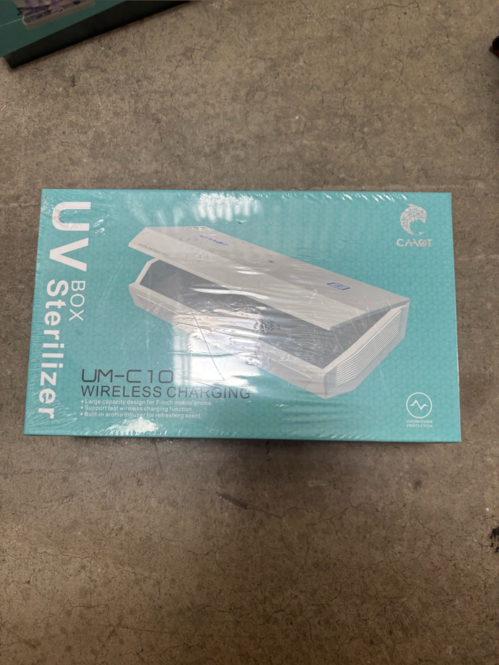 White UV Box Sterilizer with Wireless Charging